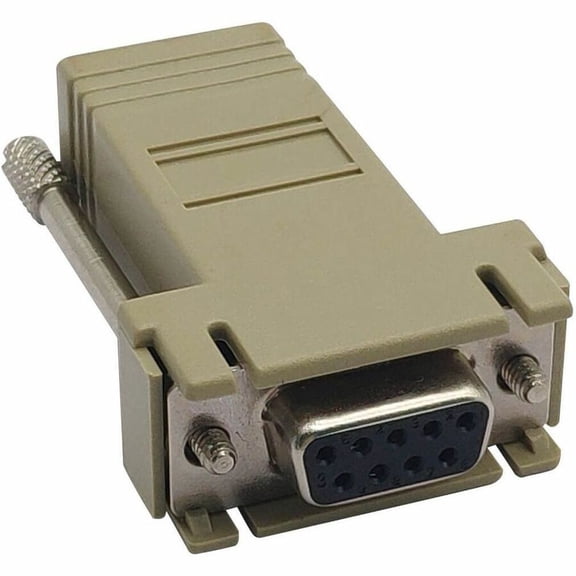 Tripp Lite Modular Serial Adapter Straight-Through Wiring (DB9 F to RJ45 F)