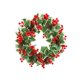thumbnail image 3 of Corona de Navidad, corona de flores artificiales, centros de mesa de frutos rojos, corona de puerta de Navidad, corona de invierno de granja, 3 of 9