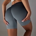 thumbnail image 2 of Women Seamless Scrunch Workout Shorts High Waisted Booty Lifting Gym Yoga Shorts Gray,M, 2 of 6