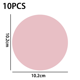 thumbnail image 2 of Posavasos redondo de silicona de color caramelo de 10 piezas - Rosa simple MFZFUKR CPB-DE-WX738-9, 2 of 5