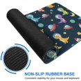 thumbnail image 6 of Long Mouse Pads for Desk,Space Dinosaurs Rockets Planets Desk Mats on Top Of Desks, Desk Mouse Pad Extra Large with 3mm Non-Slip Base and Stitched Edge for Gaming,Office,Work,Home 47.3"x23.6", 6 of 6