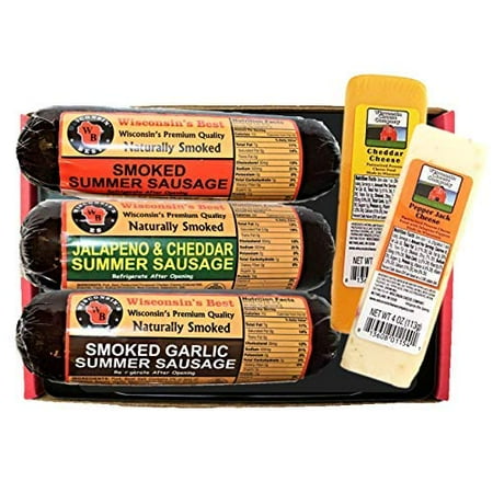Summer Sausage and Cheese Sampler Gift Basket (Best Wine Cheese Gift Baskets)