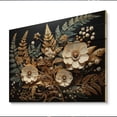 thumbnail image 2 of Designart "Ferns Copper gracefulness II" Floral Print on Natural Pine Wood, 2 of 5
