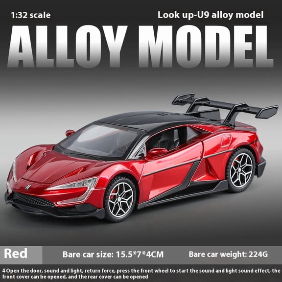 Simulation 1:32 YANGWANG - U9 Alloy Car Model, Game Vehicle Birthday Gift With Sound and Light Children's Toy Car Boy