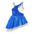 thumbnail image 5 of Alvivi Kids Girls Sequin Sleeveless Metallic Dance Dress Ballet Jazz Lyrical Contemporary Dance Outfits Royal Blue 12, 5 of 7