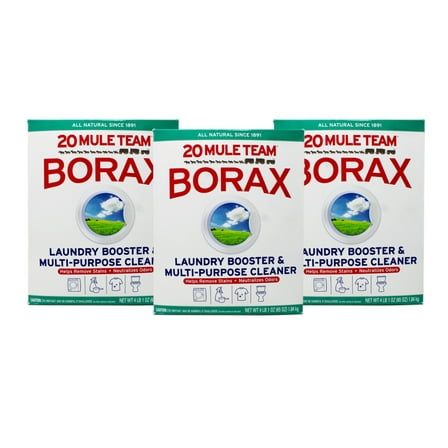 20 Mule Team Borax 65 Ounce Detergent Booster and Multi-Purpose Household Cleaner (Pack of 3)