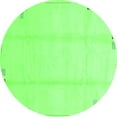 thumbnail image 1 of Ahgly Company Indoor Round Solid Green Modern Area Rugs, 6' Round, 1 of 4