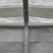 King Canopy Value King 10 x 20 Carport, 6-Leg, 1 1/4-inch Steel Frame, White