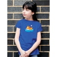 thumbnail image 2 of Cute Corgi Sleeping On Pillow T-Shirt Juniors -Image by Shutterstock,  x-Large, 2 of 4