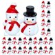 thumbnail image 1 of 40 figuras de muñecos de nieve en miniatura para decoración navideña. Estatua de muñeco de nieve para mesa., 1 of 7