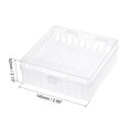 thumbnail image 2 of Freezer Tube Box 100 Places Polypropylene Plastic Lockable Holder Rack, for 1.5/1.8/2ml Microcentrifuge Tubes, White, 2 of 5