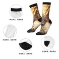 thumbnail image 5 of Honeii Golden Horned White Dragon Print Adult Socks,Crew Socks,Casual Calf Socks,Daily Wear Socks for Men & Women, Perfect for Sports, Casual and Everyday Use, 5 of 6