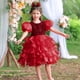 thumbnail image 5 of Vestido de niña con falda de pastel, vestido de cumpleaños para niña de las flores, vestido de baile con lentejuelas, vestido de princesa, 5 of 6