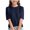 Navy, variant on Jalioing Kids Girls Casual Shirts Loose Solid Color Half Sleeve Tunic Tops Spring Fashion Crew Neck T Shirts Clothes