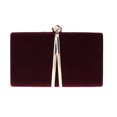 thumbnail image 2 of Women's Evening Bag Polyester Wedding Party Event Party Chain Solid Color Plain Wine Black Red, 2 of 5