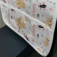thumbnail image 3 of Cartoon Microwave Oven Cover, Pastel Pattern Kittens Butterflies Ladybugs and Flowers, Water Resistant Organizer with Pockets for Kitchen, 36" x 12", Multicolor, by Ambesonne, 3 of 4