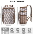 thumbnail image 3 of Travel Cooler Bag - Baseballs and Love Camping Beer Cooler Backpack with Bottle Opener- Waterproof Insulated Picnic Backpacks - Cooler Bag for Beach, 3 of 6