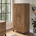 thumbnail image 2 of Bush Home Bush Furniture Somerset Large Armoire Cabinet, Fresh Walnut, 2 of 6