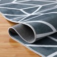 thumbnail image 6 of Modern Area Rug, Geometric Pattern Print Velvet Plush Carpet Distressed Accent Rug, 6 of 9