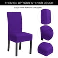 thumbnail image 5 of Unique Bargains High Elasticity Dining Chair Slipcover Dark Purple L, 5 of 8