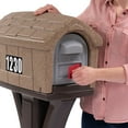 thumbnail image 5 of Simplay3 Washed Stone and Espresso Plastic 2-Slot Post Mounted Mailboxes, Rust Resistant, 5 of 7