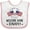 White and Pink, variant on Inktastic Military Homecoming Welcome Home Daddy Boys or Girls Baby Bib