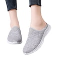 thumbnail image 3 of NOKIO Slip On Mules & Clogs for Womens Light Open Back Shoes Comfort Walking Shoes Breathable Slippers Closed Toe Slides Women's Slip On Travel Soft Sole Comfortable Shoes, 3 of 7