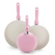 thumbnail image 1 of GreenPan Rio Healthy Ceramic - Juego de utensilios de cocina antiadherentes de 3 piezas, sin PFAS, apto para lavaplatos, color rosa, 1 of 5