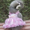 thumbnail image 3 of YUEHAO Dog Skirts for Small Dogs Girl Pet Dresses Spring and Summer Pet Cothes Spring and Summer Cute Pet Supplies Dresses Rose Gift Dress Pet Dog Clothes (Pink, S), 3 of 5