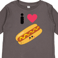 thumbnail image 4 of Inktastic I Love Hot Dogs Boys or Girls Long Sleeve Toddler T-Shirt, 4 of 5