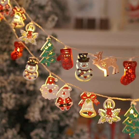 Christmas Lights Led Iron Father Christmas Lights Small String Lights Christmas Decoration String Lights Can Be Used For Patio And Room Indoor Decoration D