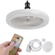 thumbnail image 1 of Ventiladores de techo con iluminación, lámpara de ventilador regulable de 30W, lámpara moderna inteligente E27, luz de ventilador con cabezal para el hogar, dormitorio, sala de estar, 1 of 8