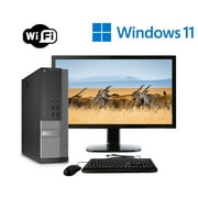 Dell Desktop Computer Core i5 Optiplex 3010 SFF Windows 11 Pro with 19" LCD Monitor - Used Like New