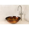 thumbnail image 2 of Fauceture EVSPFH5 Onyx 16-1/2" Diameter Round Glass Vessel Sink, Onyx, 2 of 5