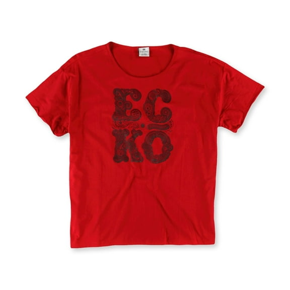 Ecko Unltd. Womens Studded Rhino Graphic T-Shirt, Red, Small