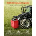 thumbnail image 4 of VEVOR Ballast Box, Corrosion-Proof 3-Point Category 1 Tractor Ballast of 800lbs Capacity for 2 In Hitch Receiver, Heavy-Duty Thickened Hard Steel 5ft³ Volume Loader Attachment with Sliding Door, Red, 4 of 9