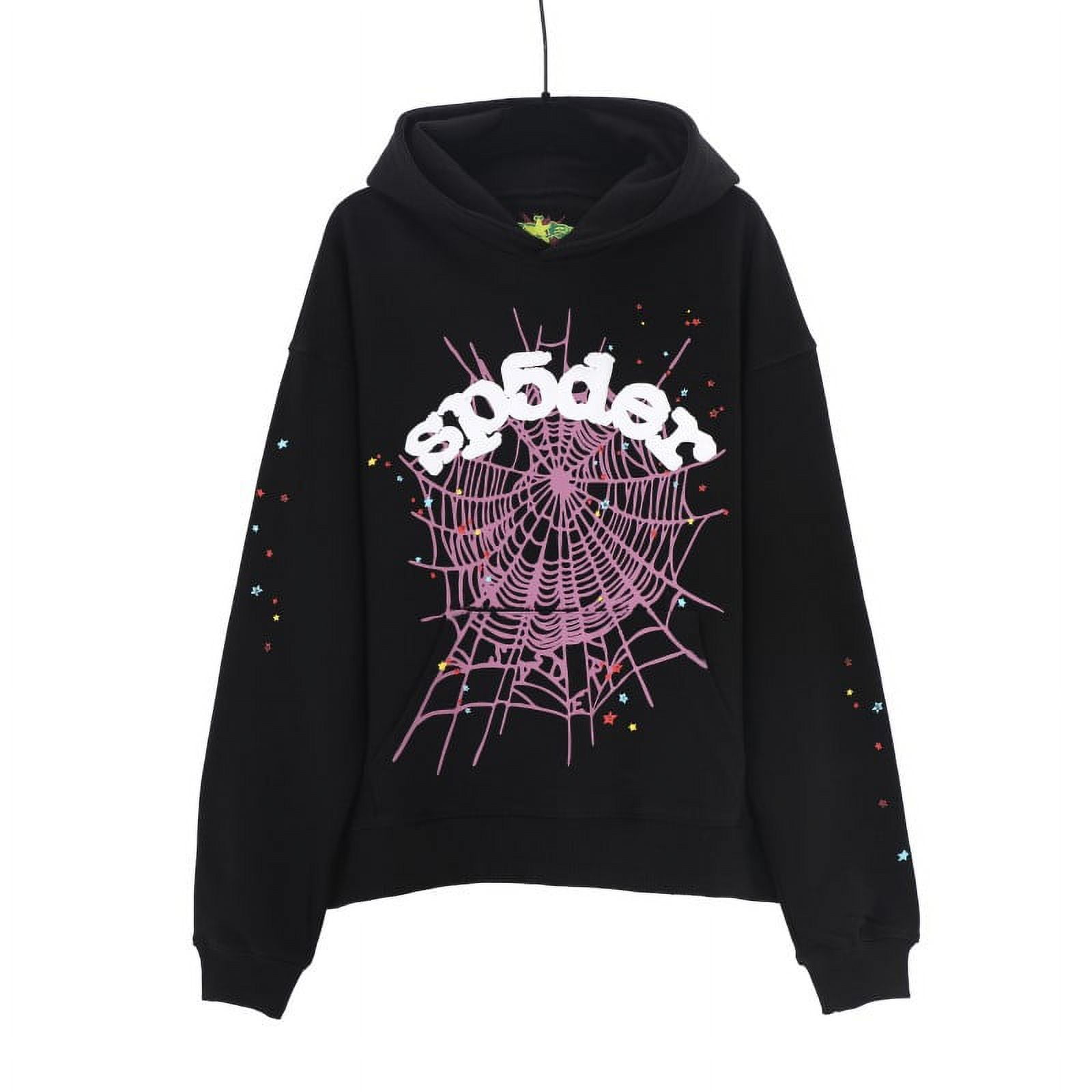 sudadera rosa y negra