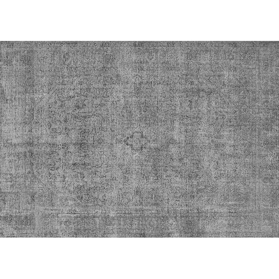 Ahgly Company Indoor Rectangle Oriental Gray Industrial Area Rugs, 2' x 4'