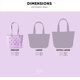 thumbnail image 3 of Large Beach Bag | Waterproof Rubber Tote with Zipper Pocket for Travel, Pool, Boat, Groceries, Sports | Getaway Bag Collection | Almond Birch, 3 of 5