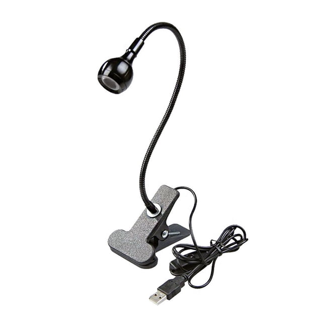 Lampara Clip USB LED Luces de lectura Lámpara de abrazadera ajustable para el cuidado de los ojos (blanco cálido) Likrtyny Lámpara
