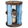 thumbnail image 3 of Penn-Plax Cat Toy Activity Center with Sisal Ball Bells and Swatting Balls - Blue - Small, 3 of 6