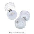 thumbnail image 6 of SEIWEI 20PCS Mini Acrylic Clear Octagonal Ring Boxes Ring Box Holder Jewelry Storage Boxes (Black), 6 of 8