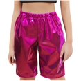 thumbnail image 1 of RXIRUCGD 2025 Summer Clothes for Kids Solid Color Loose Glossy Straight Leg Shorts For Boys And Girls Five Part Shorts For Performance Mid Length Shorts, 1 of 4