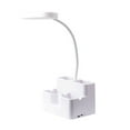 thumbnail image 2 of Rechargeable LED Desk Lamp | Eye Protection Adjustable Lighting | Multifunction with Pen Holder & Phone Stand | Foldable Plastic Body | White | 12x9x33.5cm | USB Charging, 2 of 6