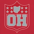 thumbnail image 3 of Ohio Shield Long Sleeve T-shirt Football Fan Game Day Tailgate Midwest Underdog, 3 of 7
