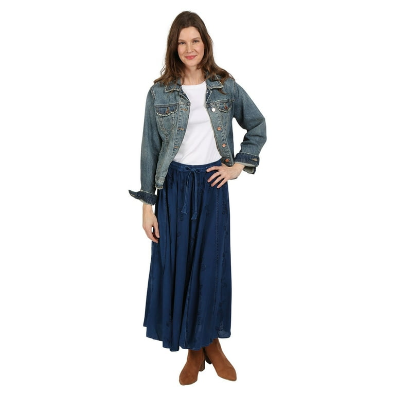Jean peasant skirt hotsell