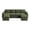 Green, variant on Marrber 84” Convertible Sectional Sleeper Sofa with Pull-Out Sofa Bed, L-Shaped Corner Sofa with Reversible Chaise and Hidden Storage, Pet-friendly Plush Corduroy for Living Room, Black