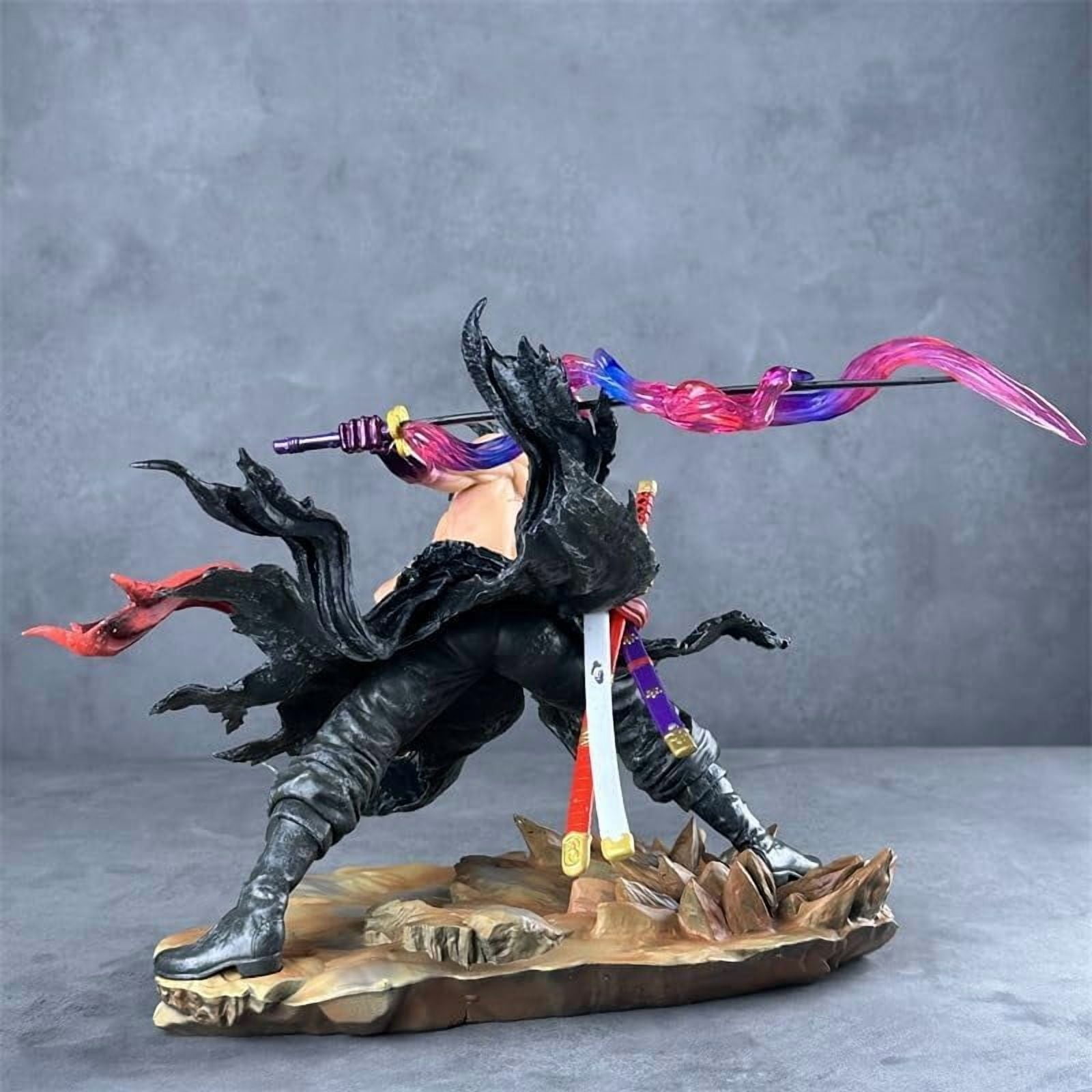 Zoro Figure One Sword Style Zoro Anime Figures 26cm/10.2inch PVC Anime Character Collection Statue Model Decoration Ornament Gifts