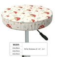 thumbnail image 4 of Kdxio Mushroom Print Stool Covers Round,Stretch Round Bar Stool Covers Washable Bar Stool Cushion Slipcover for 12-15 Inch Chair, 4 of 7