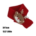 thumbnail image 3 of AuroraX Red Christmas Scarf Luxurious Classic Cute Small Scarf Thick Knit Soft Warm Wrap for Cat,Dog Pet Cold Weather, 3 of 6